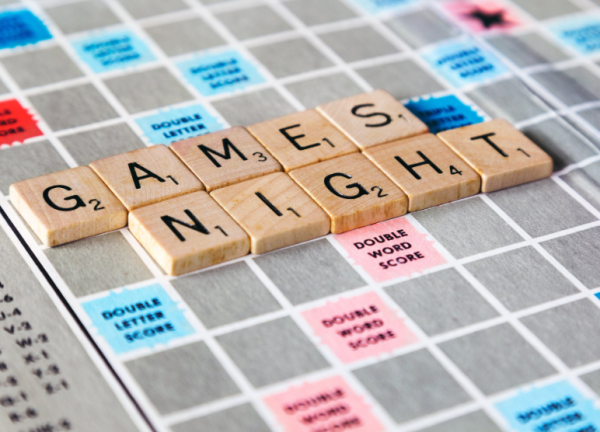 gameboard spelling games night