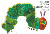 Book cover of The Very Hungry Caterpillar. 