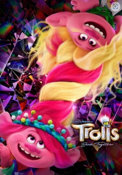Movie cover of Trolls Band together 