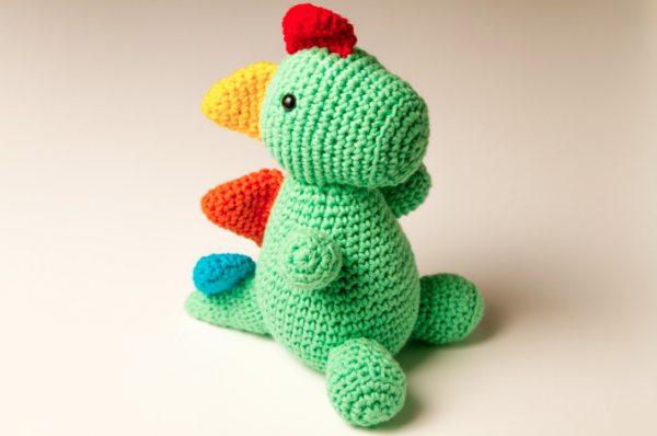 Crochet dinosaur