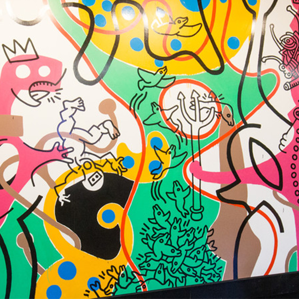 Keith Haring mural at ArtCenter