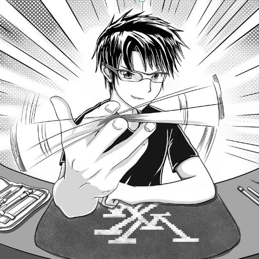 manga kid with chop sticks